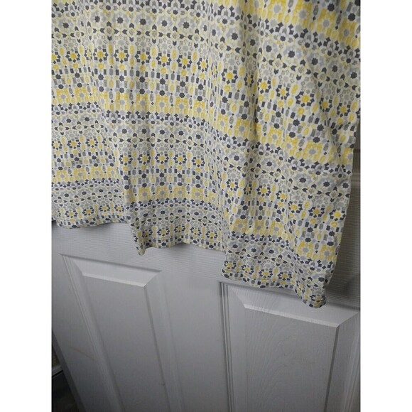 $ Croft And Barrow Short Sleeve Yellow White Grey Classic Tee. Size 2X - Picture 5 of 9